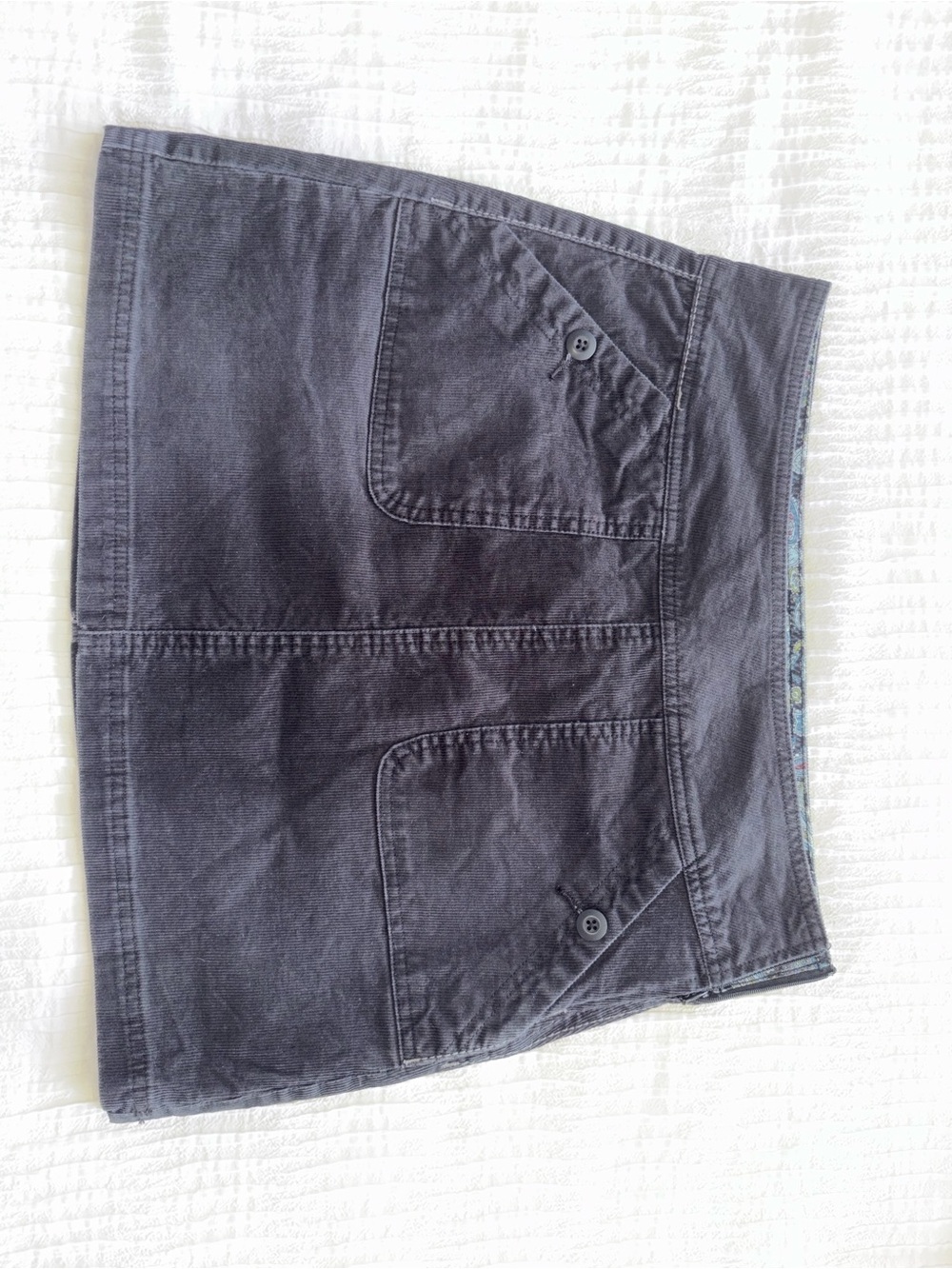 Prana Black Casual Mini Skirt with Front Patch Pockets